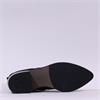 Paul Green Low Heel Pointed Chelsea Boot - Black Suede